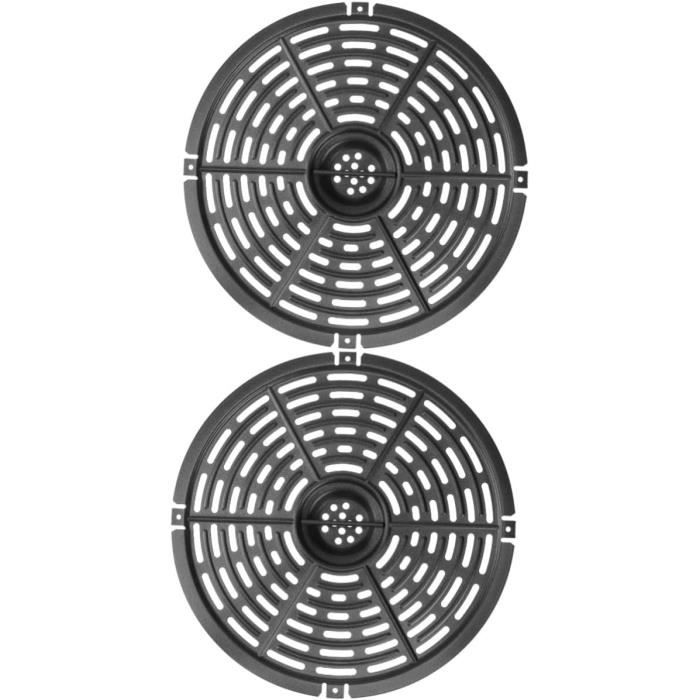 Aimants Pour Friteuse à Air - Pour Fixer Le Papier Sulfurisé - Lot De 2 Ensembles (boucles Noires En Silicone)