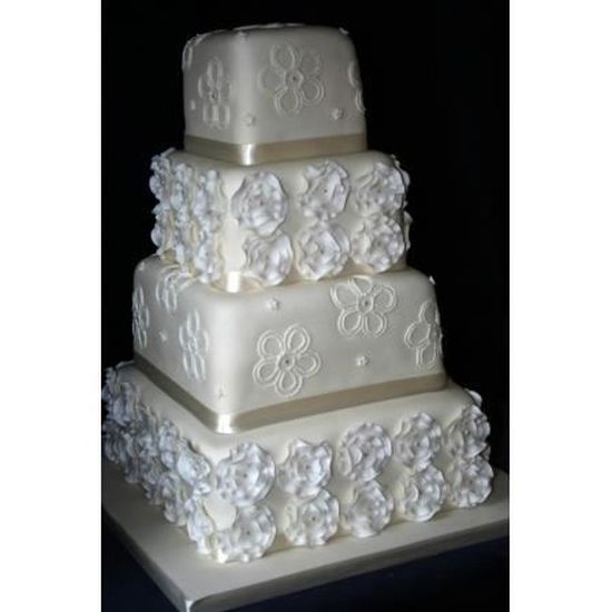 Moule Pour Gateau De Mariage Carre A 4 Etages Achat Vente