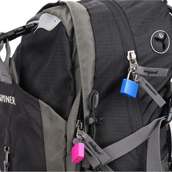 6 Cadenas à Bagage Multicolores Avec 2 Clés - Petites Serrures Pour Valises, Sacs à Dos, Casiers