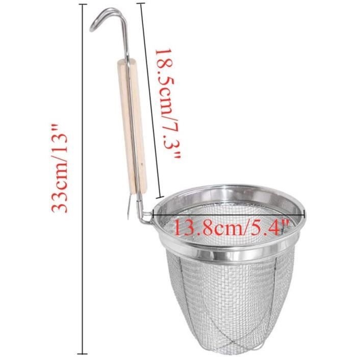 Écumoire Inox - Passoire Cuillère Pratique Pour Égoutter Pâtes, Légumes Et Viande - Acier Inoxydable Qualité Supérieure