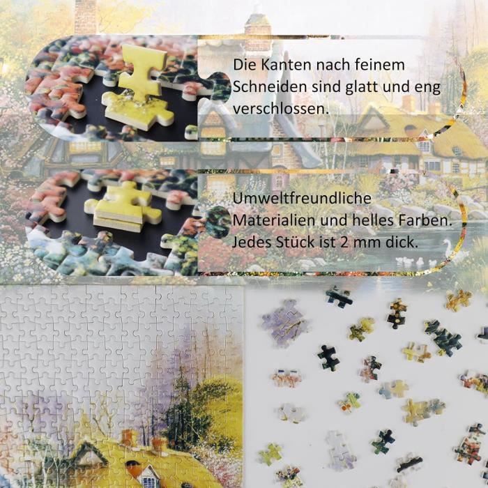 Mini Puzzle De 1000 Pièces Pour Adultes, Village Calme Et Confortable ...