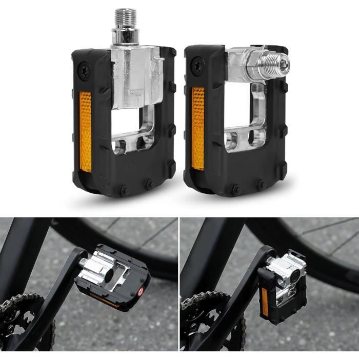 Pédales Vélo Pliant Et VTT Roulements Scellés Pédales Vélo BigKing K5 - Alliage Aluminium Dégagement Rapide Pédales Alliage Aluminium VTT Pédales Vélo Pliant Et VTT Roulements Scellés Pédales Vélo BigKing K5 - Alliage Aluminium Dégagement Rapide Pédales Alliage Aluminium VTT
