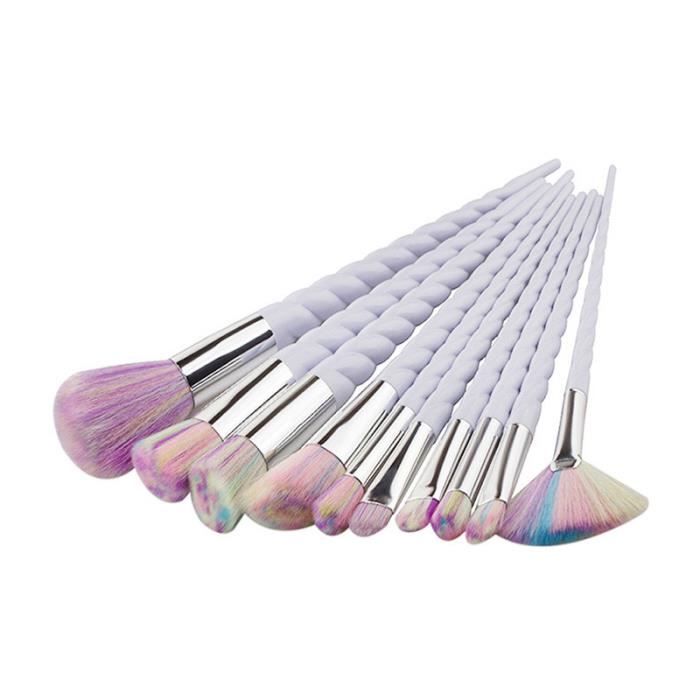 12 Pinceaux Mélange Encre Multicolores - Pour Maquillage Et Peinture Artistique