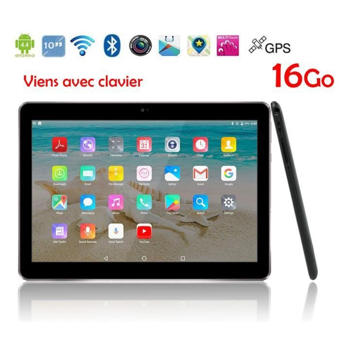 Android - Tablette Tactile Ecran 10 Pouces, Tablet PC avec Clavier