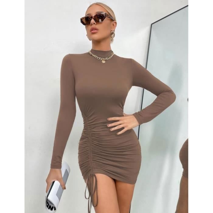 Robe moulante plissée cheap