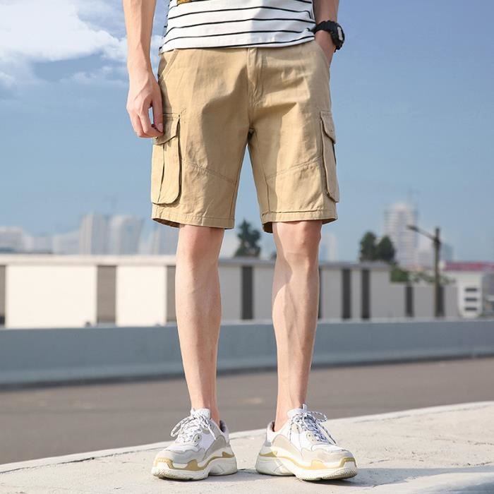 Bermuda hotsell multipoches homme