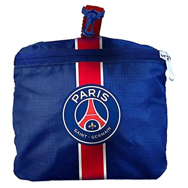 Sac Shopping PSG Officiel - Collection Paris Saint Germain - Polyester Repliable - 55x34x16cm
