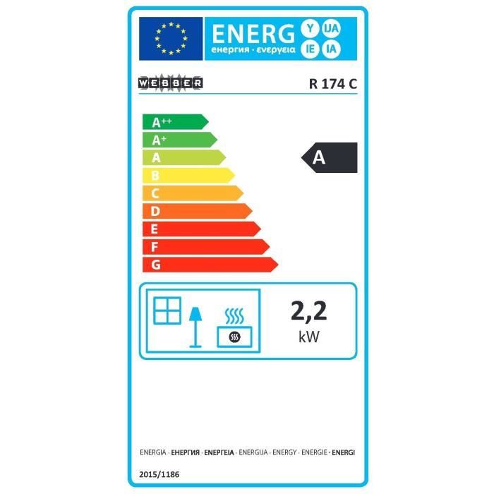 Poêle à pétrole à mèche WEBBER R174C 2200 watts Sécurité anti — free download