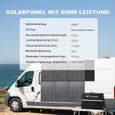 Panneau solaire pliable 600 W pour camping-car, panneaux solaires monocristallins 44 V pour générateurs solaires portables-2