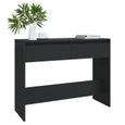 Table console OVONNI Noir 100x35x76,5 cm - Style Contemporain - Design - Meuble d’entrée-2