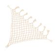 VINGVO Hamac pour animaux en peluche Hamac en peluche tricoté à la main, corde en coton de Style bohème, largement jeux poupee-2