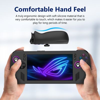Coque Silicone Pour Console Rog Ally X/Xbox - Protection Antidérapante, Anti-rayures, Noire