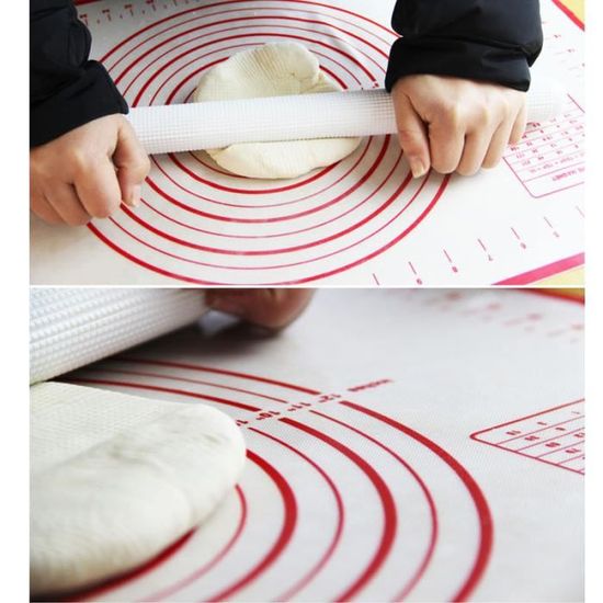 60X40cm Tapis Patisserie Pour Étaler La Pate Grande Tapis De Cuisson Silicone Pl
