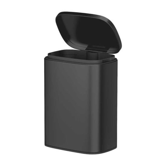 WENKO Poubelle à pédale Leman, Petite Poubelle Salle de Bain, Capacité 3L, Acier Mat, 17x25x22.5 cm, Taupe - Maison WENKO Poubelle à pédale Leman, Petite Poubelle Salle de Bain, Capacité 3L, Acier Mat, 17x25x22.5 cm, Taupe - Maison