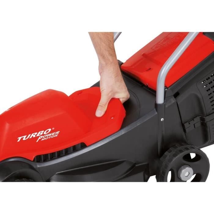 Tondeuse Électrique Goodyear 1200W - Largeur Coupe 32cm, Sac 35L, Hauteur 3 Positions Pour Jardin Jusqu'à 250m²