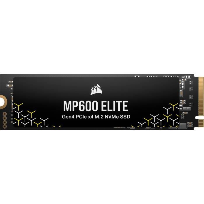 Disque SSD interne - CORSAIR - MP600 ELITE 1TB Gen4 PCIe x4 NVMe M
