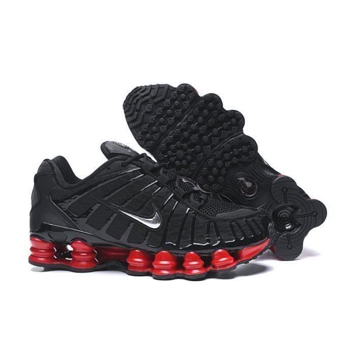 Nike Shox TL 1308 Homme Chaussures Entrainement de Sport Noir Argent Rouge noir argent rouge Couleurs multiples Cdiscount Chaussures