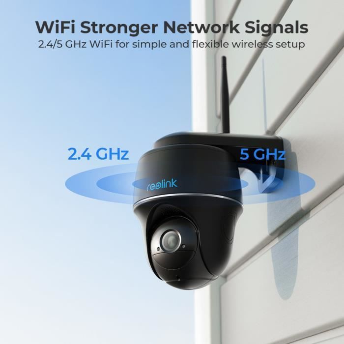 Caméra de Surveillance WiFi Sans Fil 100% Autonome Extérieur