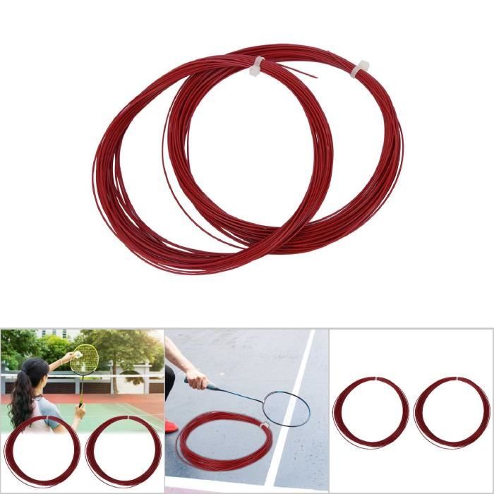 2 Corde Per Racchetta Badminton - 10m Alta Flessibilità, Multicolore, Materiale Resistente - Foto 5
