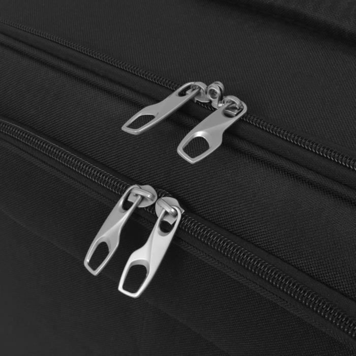 vidaXL Koffer für Flugreise Tragbar Schwarz 56,5x45,5x48 cm PP