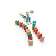 Circuit de dominos en bois - HAPE - Usine Robot - 3 ans et plus - Multicolore - Jouet-3