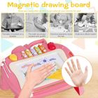 Ardoise Magique Enfant 4 Couleurs | Dessin Effaçable + Tampons | Jouet Éducatif 2-6 Ans