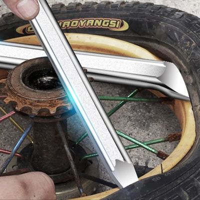 Kit 13 Pièces Démonte Pneu Moto Voiture - Outils Levier Avec Protecteurs Jantes, Valves Et Sac - 30,5 Cm