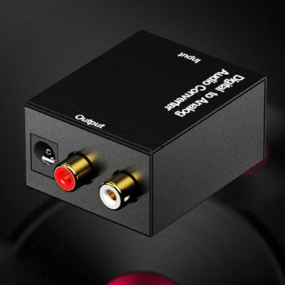Adaptateur de convertisseur audio numérique coaxial vers analogique RCA L /  R avec cable à fibre optique - Cdiscount Auto
