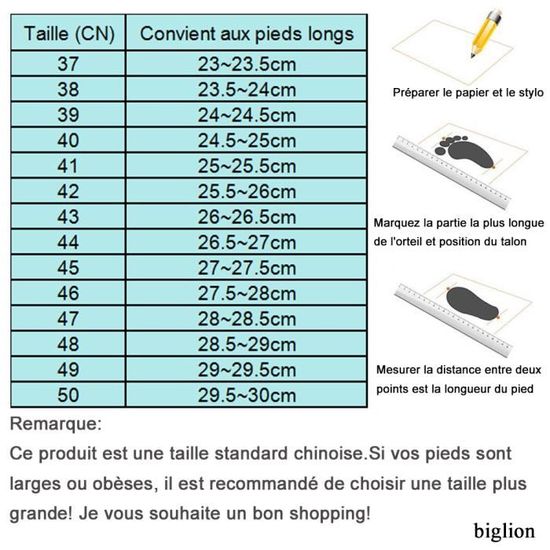 Taille pied homme deals