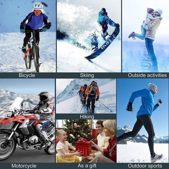 Gants Chauffants USB Lavables - Écran Tactile, Pour Ski, Moto, Vélo, Arthrite | Chauffage Réglable, Imperméables