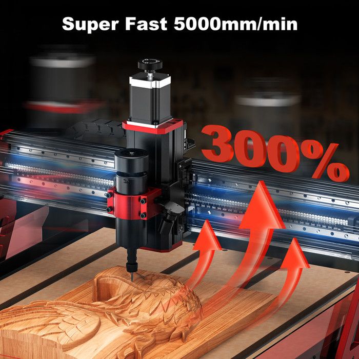 Twotrees TTC6050 CNC Router Cutter Laser Engraving Cutting Machine for ...