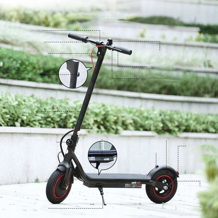 Trottinette électrique iScooter Trottinette électrique pliable iX3,pneus de 10 pouces,moteur de 800W,batterie de 10Ah,vitesse maximale de 40km/h, autonomie maximale de 40km