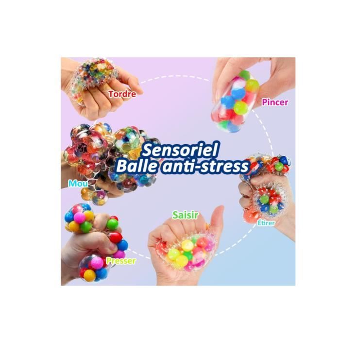 Lot 6 de Balles Anti-Stress, Boule Anti Stress pour Enfant et Adulte, Boule  Antistress Balle Sensorielle Boules à Presser - Cdiscount Jeux - Jouets