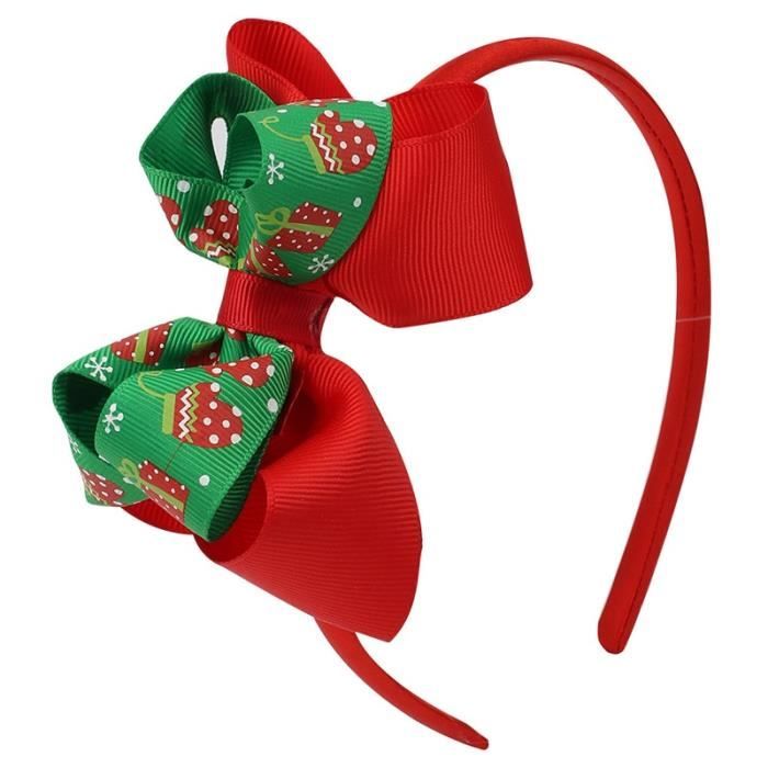Lot De 2 Pinces À Cheveux De Noël Avec Étoiles Rouges Et Flocons De