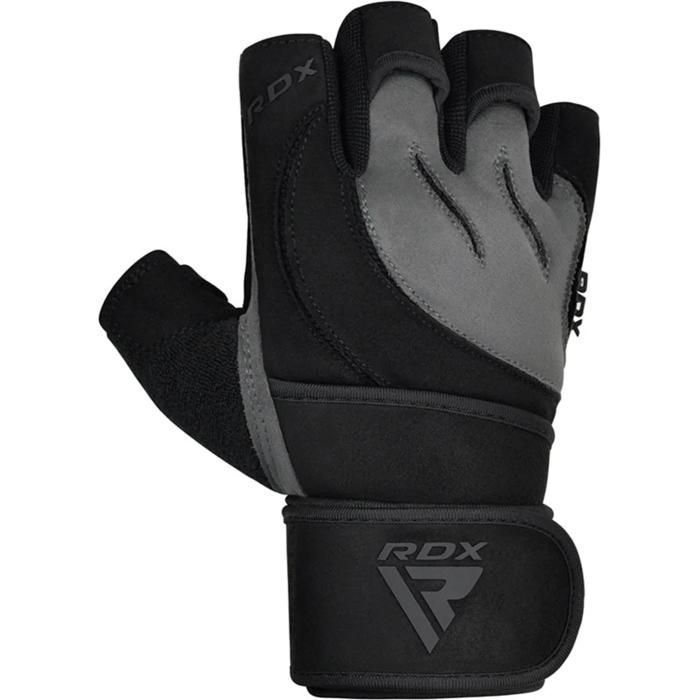Gants De Musculation RDX En Cuir Véritable – Taille L – Avec Sangle Poignet 50 Cm