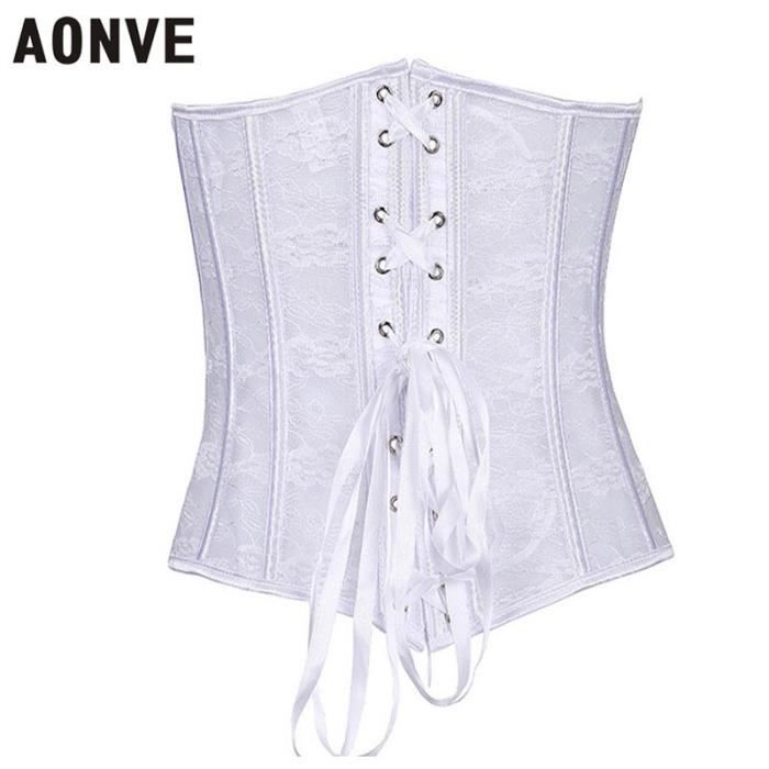 Bustier femme Corset Sexy en dentelle transparente pour femmes
