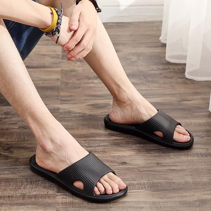 Jesindr Chaussons Femme Homme Pantoufles, Antiderapant
