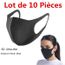 Lot de 10 pièces de protection anti-croissance masque noir