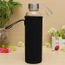 550ml Verre Bouteille Filtre Infuser Fruit Eau Thé Sans Bpa Sport Protection Sac Noir