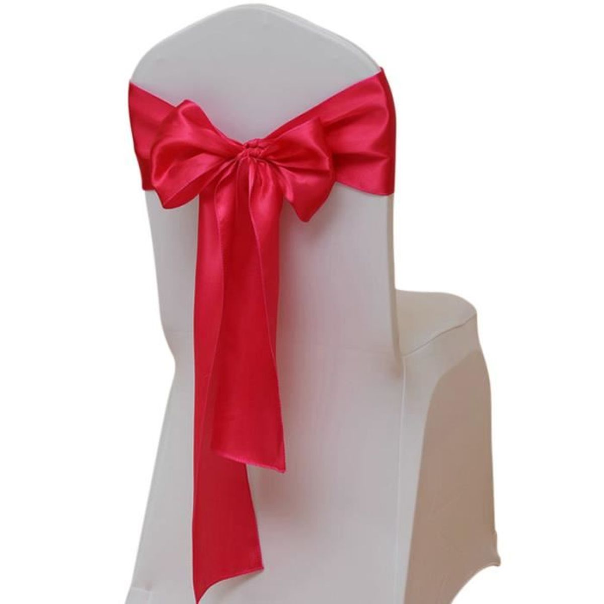 Rouge Lot De 10 Pcs Ruban Noeuds De Chaise Decoration Fete Anniversaire Mariage Achat Vente Tulle Noeud Ruban Cdiscount