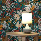 Papier Peint Jungle Tadessi – Vert-bleu, Motif Forêt Tropicale, Intissé, 5.33 M² !