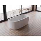 Baignoire îlot - SPALINA - DUNE - 170x80 cm - Acrylique - Rectangulaire - Bonde pop-up incluse