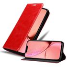 CADORABO Coque pour Apple iPhone 13 Housse en ROUGE DE POMME Etui Case Cover Protection Portefeuille Wallet