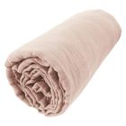 Drap housse - INTEX DECO - 160 x 200 cm - Gaze de coton - Bonnet 30 cm - Rose guimauve