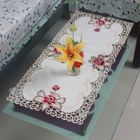 Nappe - MOMOTOU - Rectangulaire - 40x85cm - Tissu satiné - Lavable