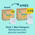 Couches Pampers Premium Protection Taille 4 - Pack 1 Mois