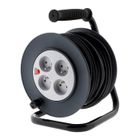Enrouleur 4 prises H05VV-F 3G1mm² 25m + coupe-circuit - Noir - Zenitech