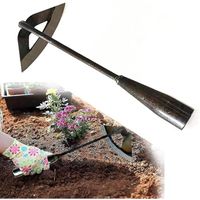 Râteau de jardin à houe creuse, outil de plantation de jardin à houe creuse, scarificateur de sol portable