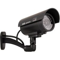 Caméra factice IR9000 LED rouge clignotante Imitation réaliste Étanche