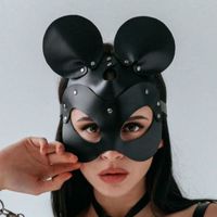 Style 6 - Masque En Faux Cuir Pour Femmes, Outils Bdsm, Oreilles D'animaux, Style Pompon, Accessoires Punk, D